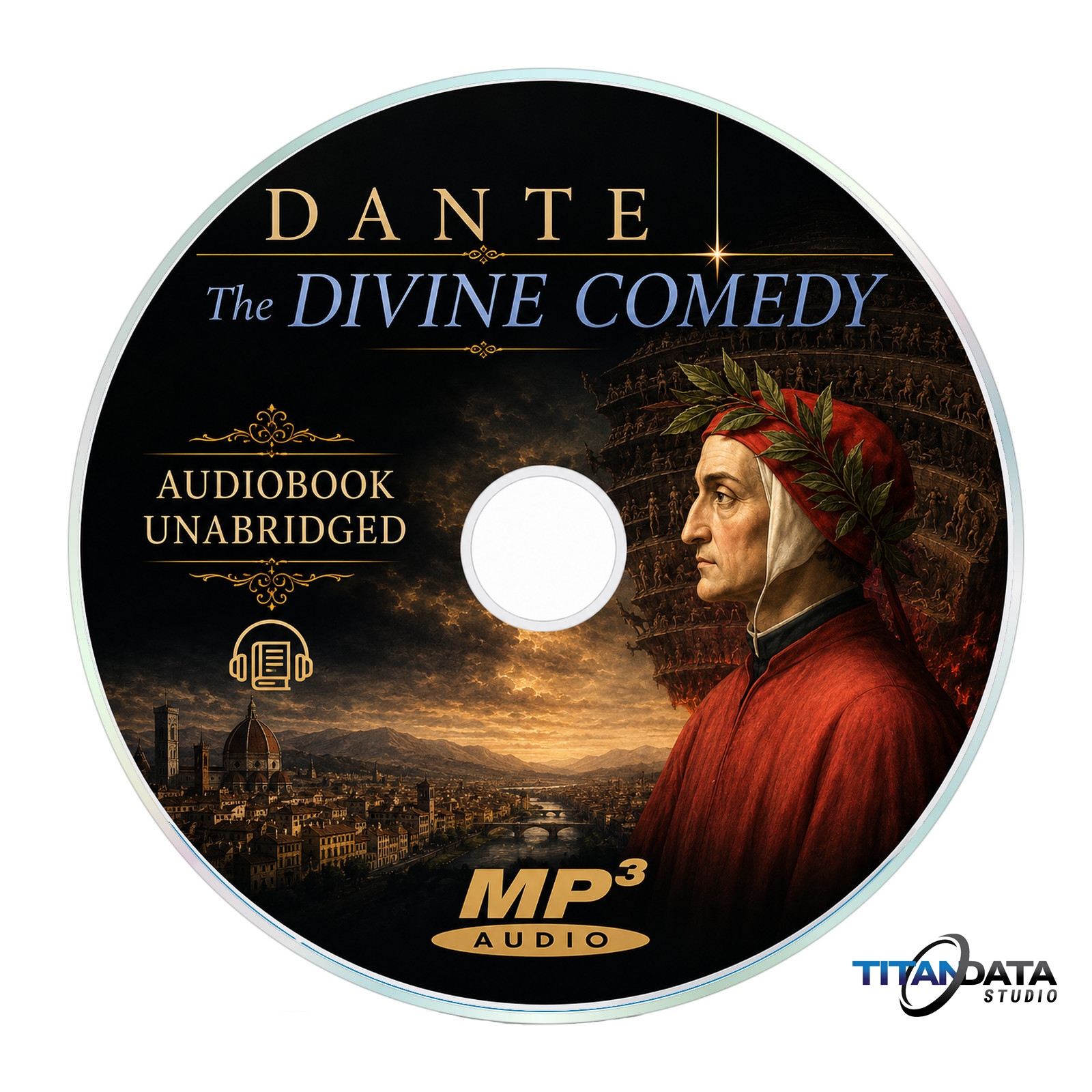 Dante Alighieri The Divine Comedy Unabridged MP3 CD Classic Literature Audiobook