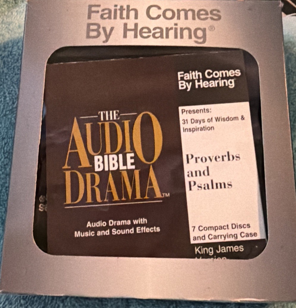 Audio Bible Drama Psalms And Proverbs CD Faith Comes by Hearing 7 CD Set & Case