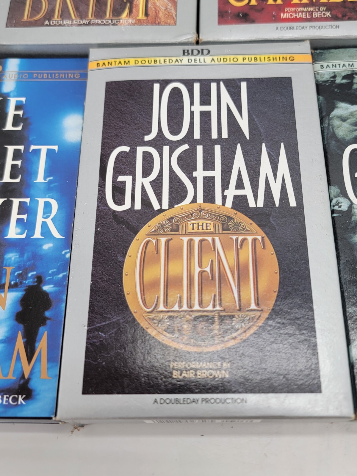 Josh Grisham Audio Book Cassette Lot of 7 Abridged Books Partner Client Chamber
