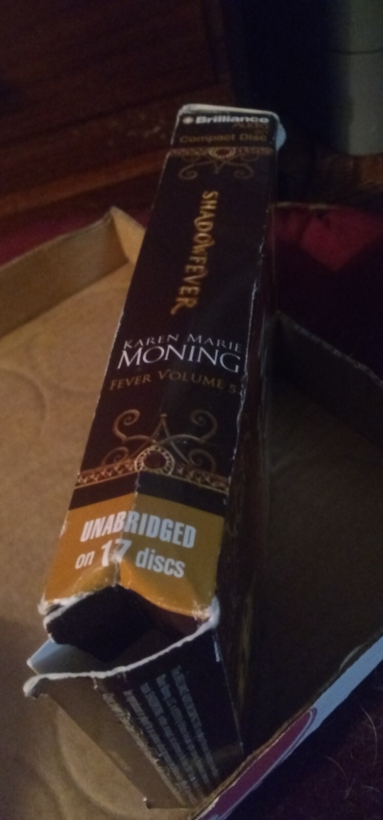 SHADOWFEVER Urban Fantasy Audiobook w/17 CDs by Karen Marie Moning