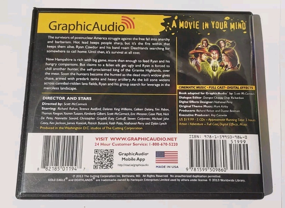 Deathlands 110 Sins Of Honor James Axler GraphicAudio CD Audiobook