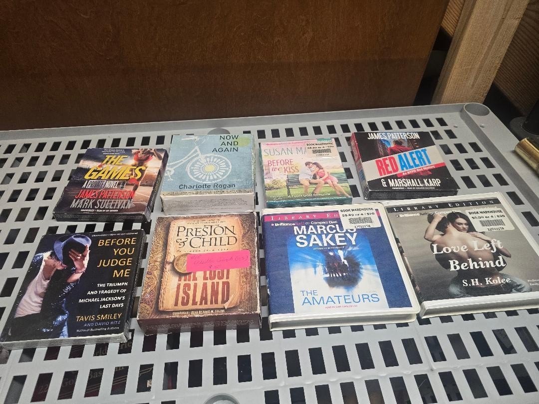 Lot of 16 Audiobooks on CD – Patterson, Galbraith, Deaver, Silva, Preston-T29
