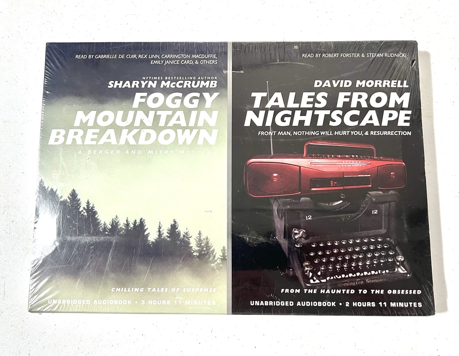 Two (2) Audiobooks — Foggy Mountain Breakdown & Tales From Nightscape