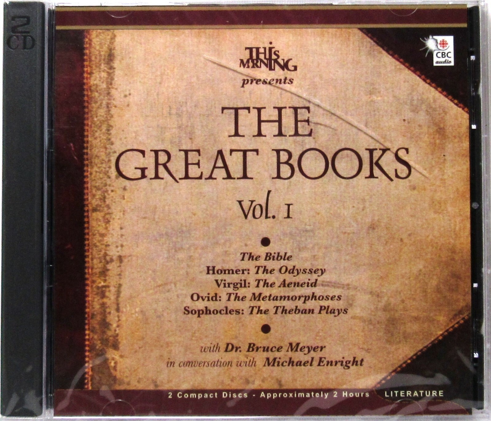 This Morning — THE GREAT BOOKS VOL. 1 (CD, 2-Disc Set) Dr. Bruce Meyer >SEALED<