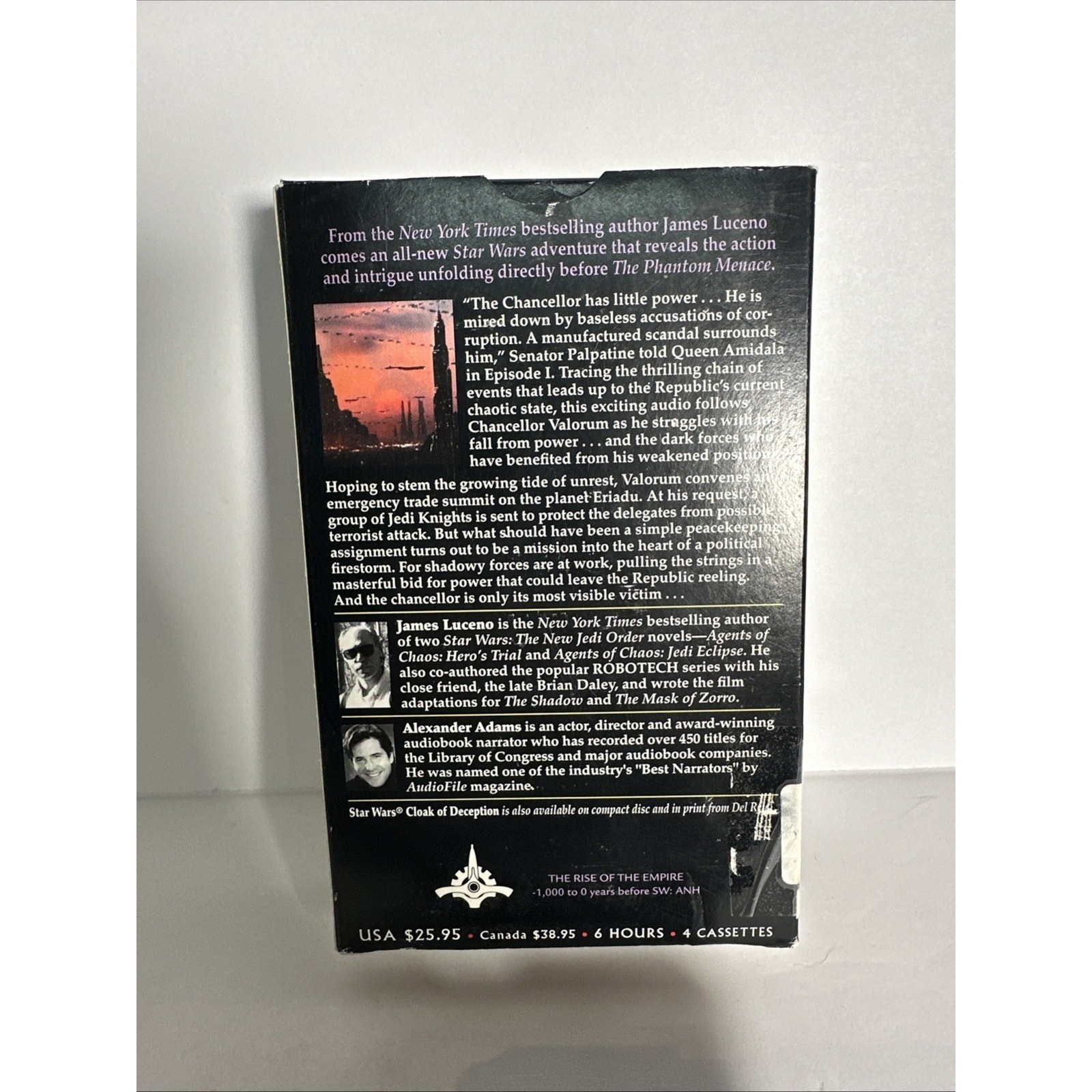 Star Wars Ser.: Cloak of Deception by James Luceno (2001, Audio Cassette,…