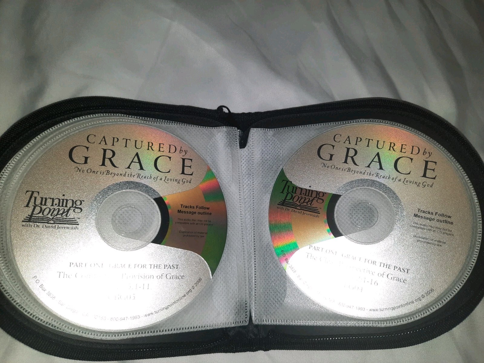 Dr. David Jeremiah Captured by Grace 10 CD Disc Set Audiobook 2006 Zipper Case