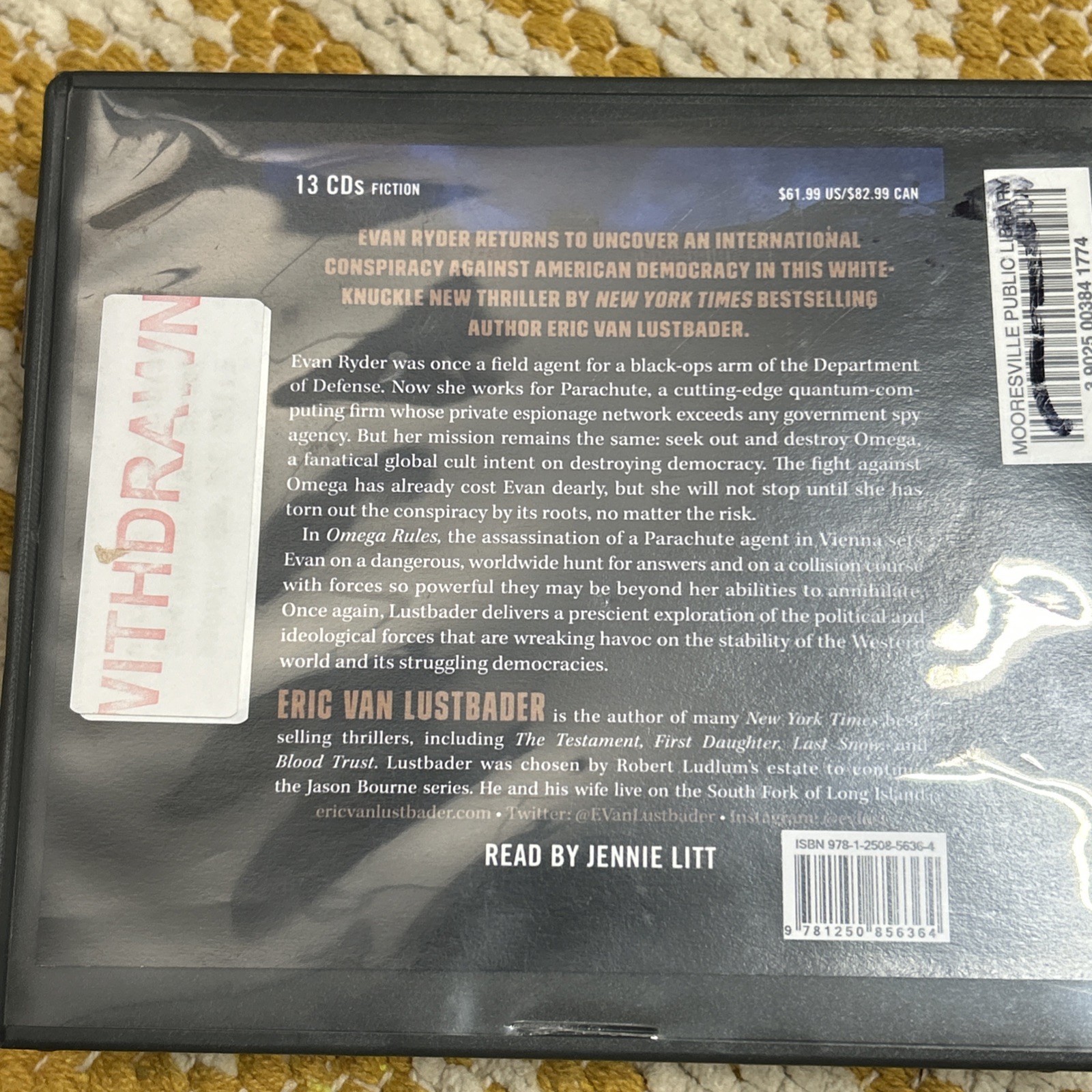 Van Lustbader, OMEGA RULES: AN EVAN RYDER NOVEL, Ex-Library Audiobook, 13 CDs