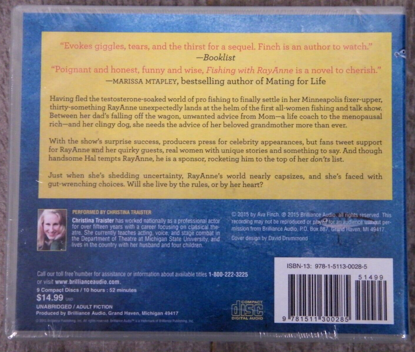 Fishing with RayAnne by Ava Finch Unabridged Audiobook on 9 CD’s — New Sealed