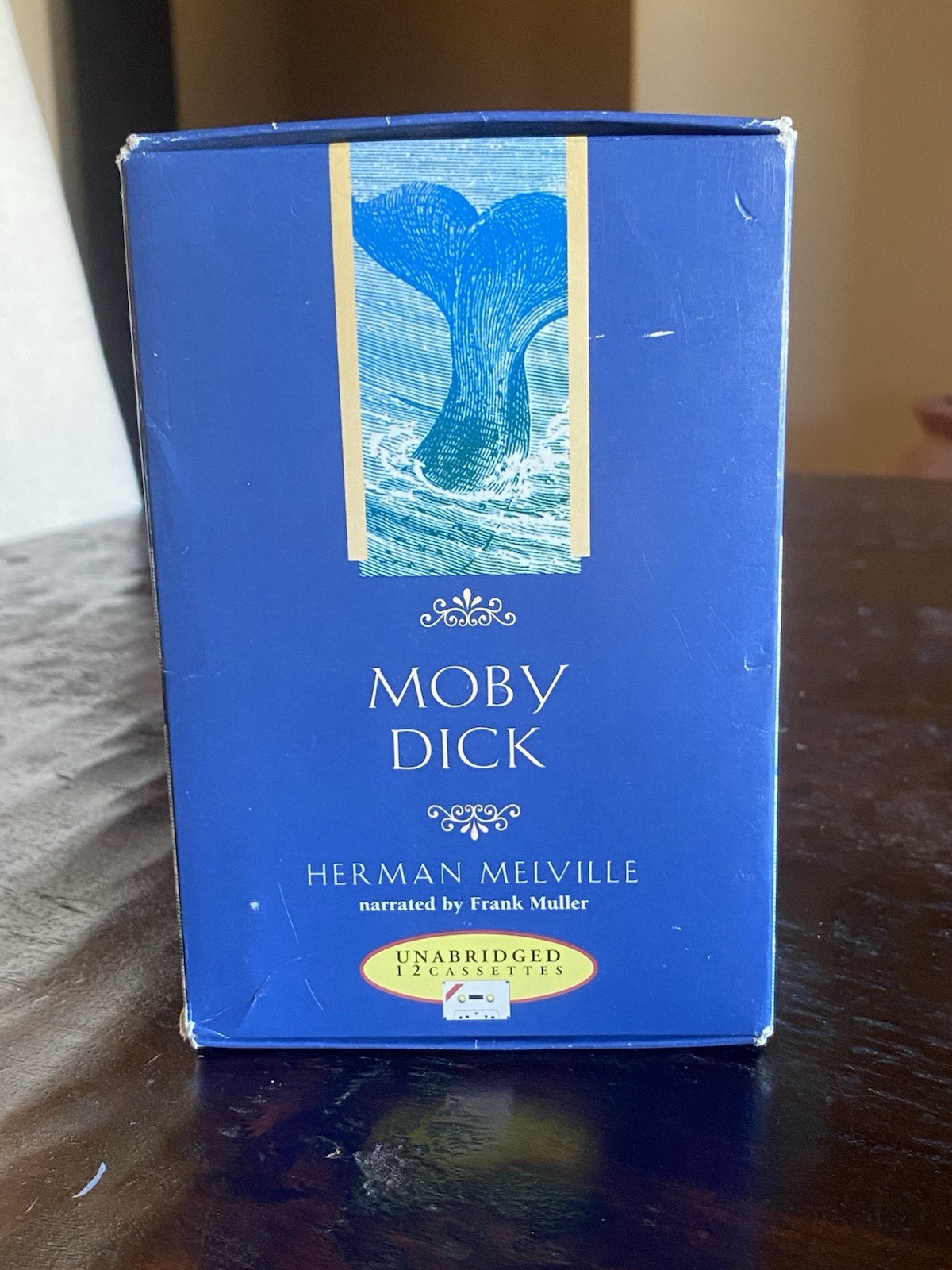 VINTAGE 1987 MOBY DICK NARRATED BY FRANK MULLER 12 UNABRIDGED CASSETTE TAPE SET