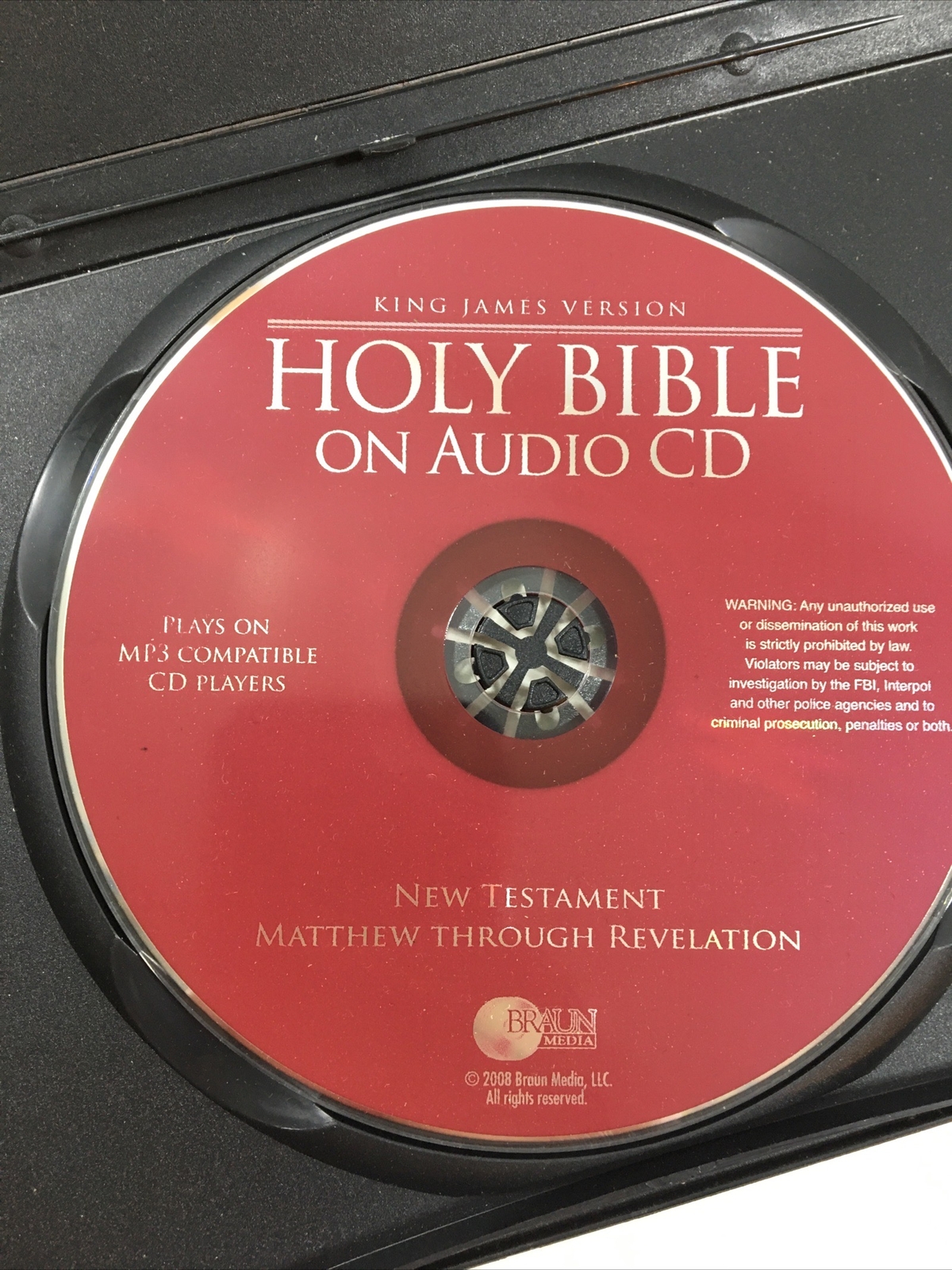 Holy Bible On Audio CD : King James Version — Braun Media (Audio CD, 2008)