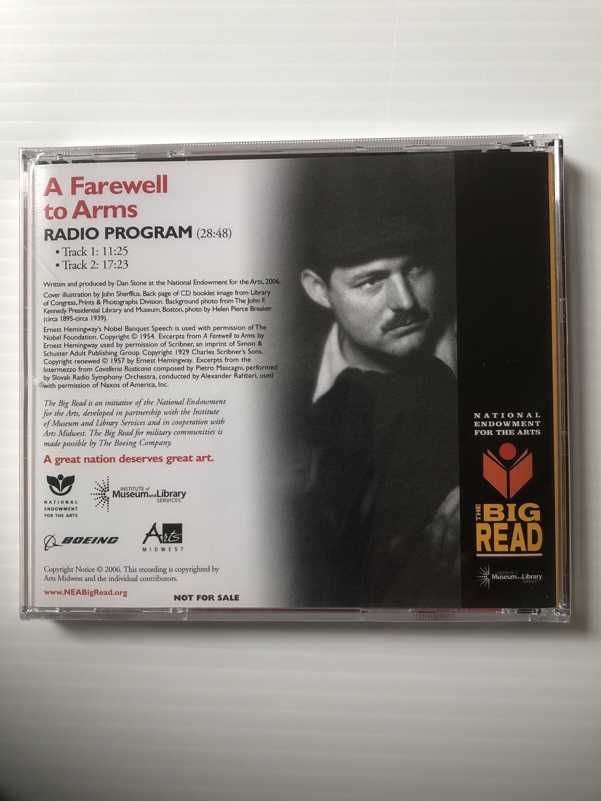 The Big Read Audio Guides National Endowment For The Arts, A FAREWELL TO ARMS