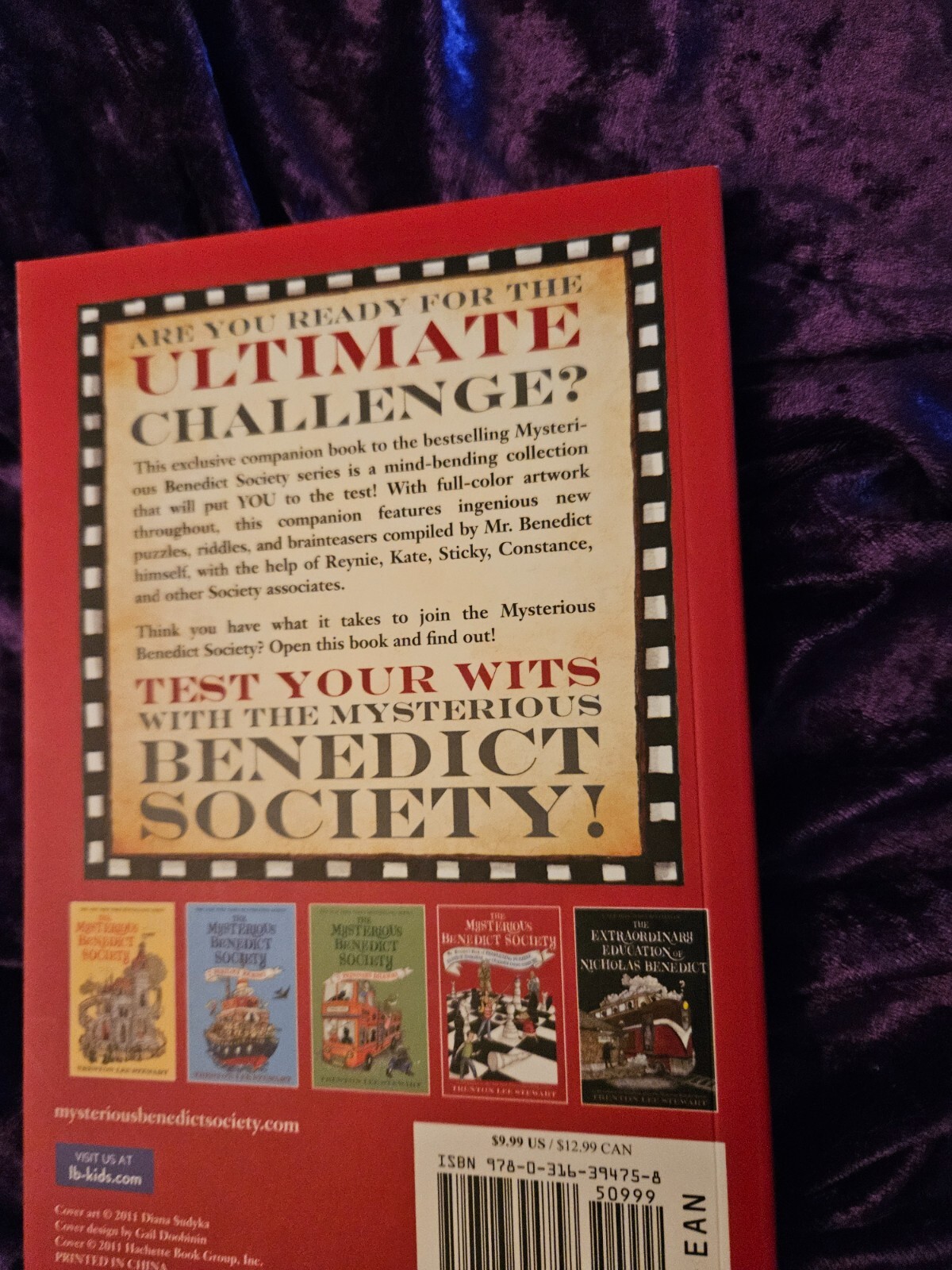 NEW BOOK — The Mysterious Benedict Society by TRENTON LEE STEWART Mr. Benedict’s