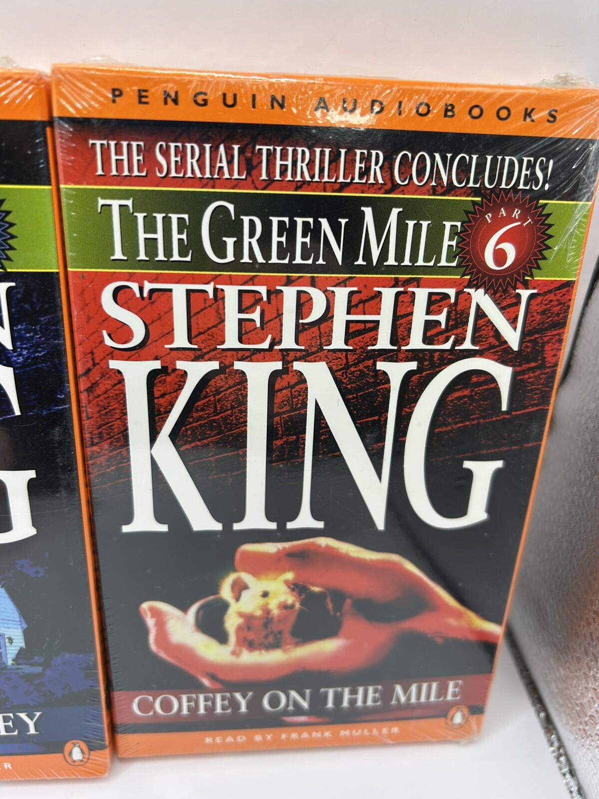 3- Stephen King Audio Books On Tape, Vintage, The Green Mile Part 3,5,6, Sealed