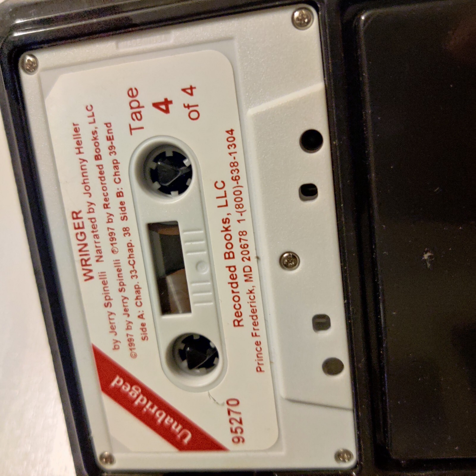 Wringer Audiobook On Cassette By Jerry Spinelli