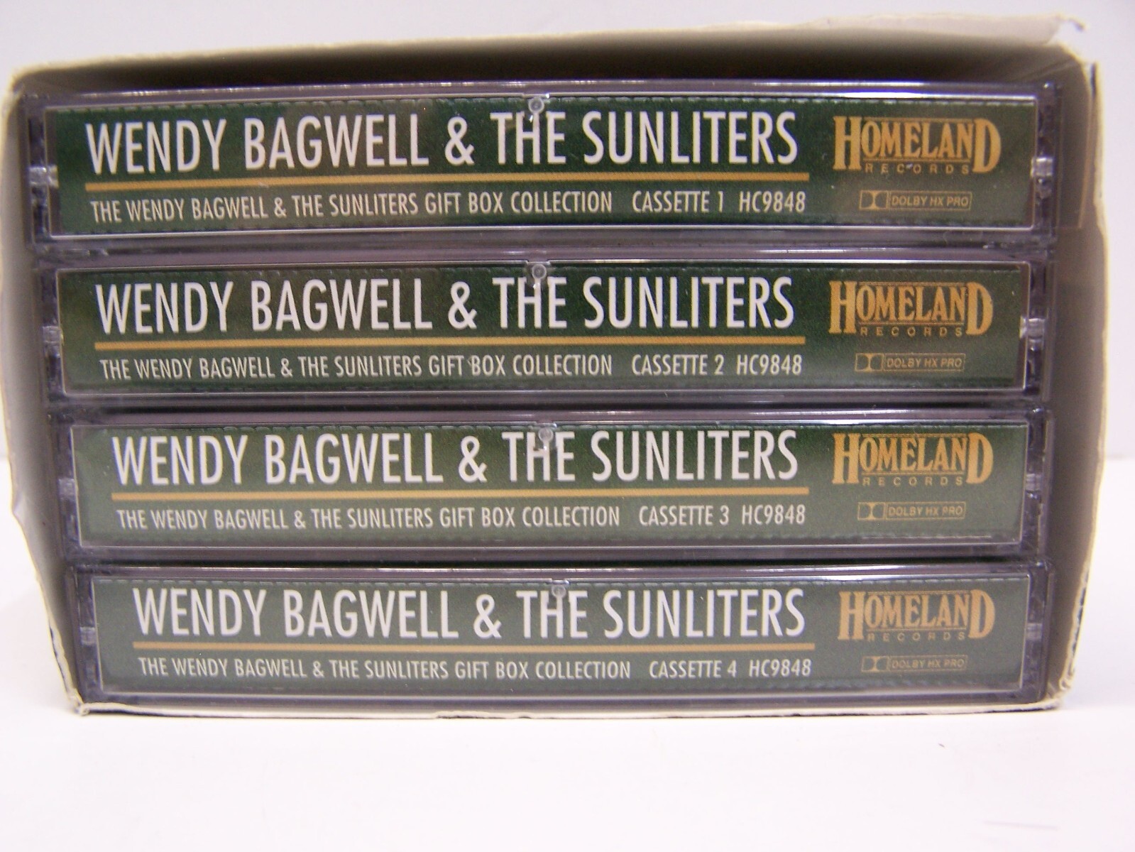 Vintage Box Set of 4 Cassette Tapes Wendy Bagwell & The Sunliters