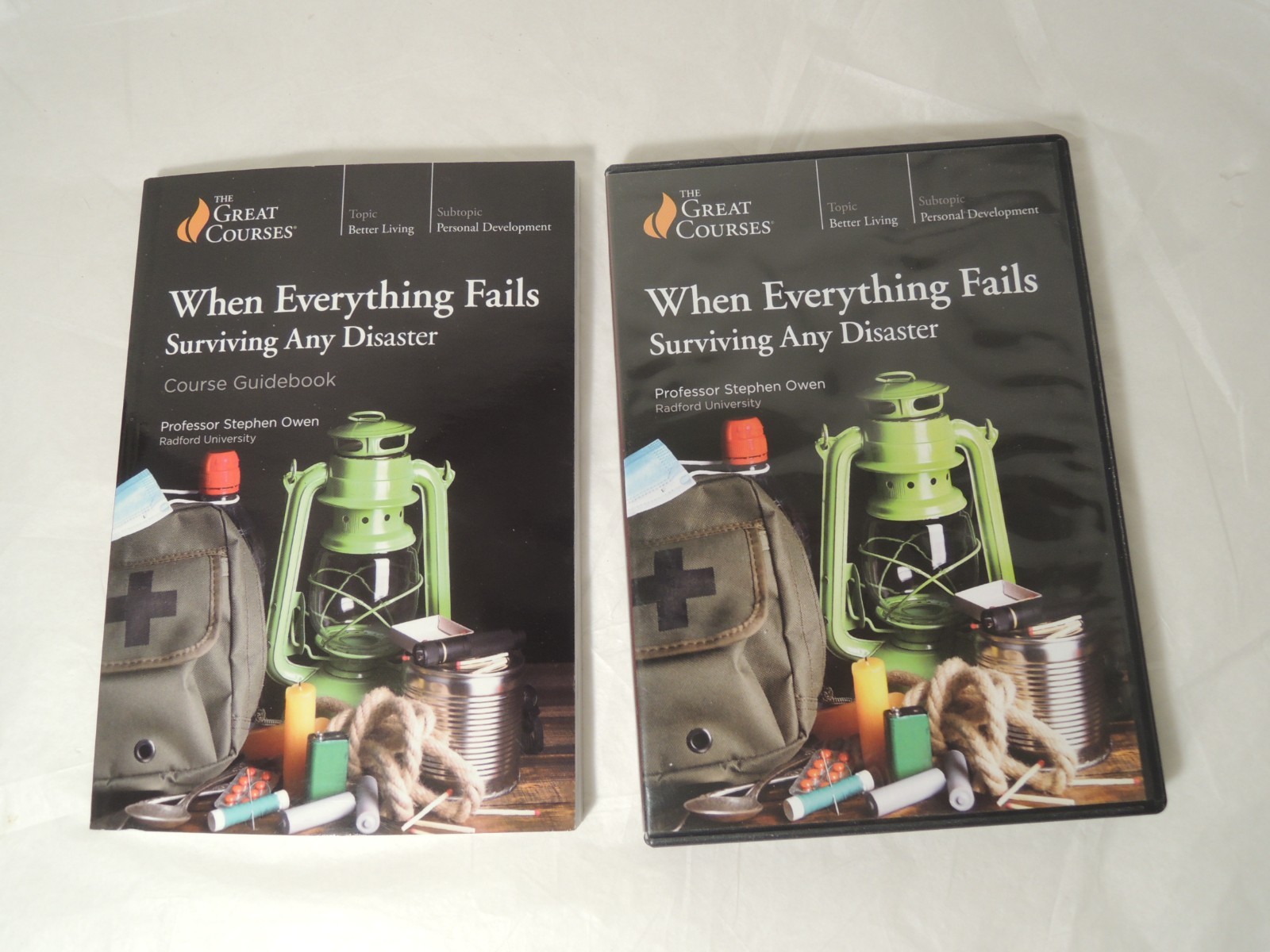 Great Courses When Everything Fails Surviving Any Disaster DVDs & Guidebook