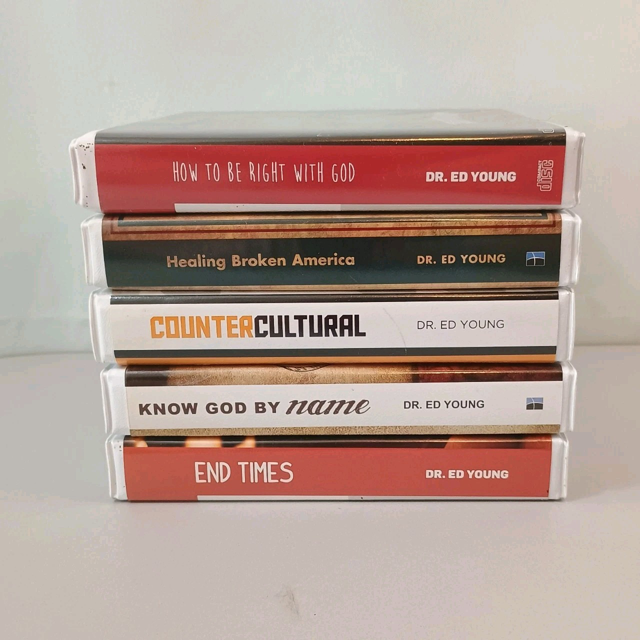 Dr Ed Young Lot Of 5 Series (27 CD’s) Know God,Broken America,End Times,Counter