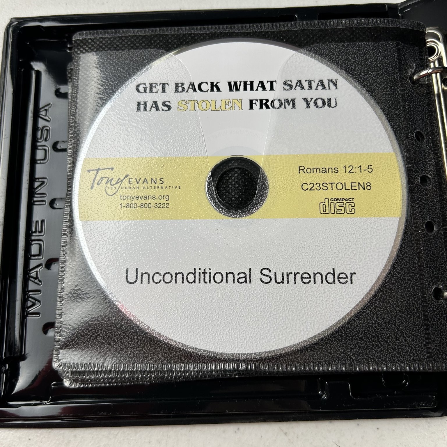 Get Back What Satan Has Stolen by Tony Evans Audiobook CDs 8 Discs