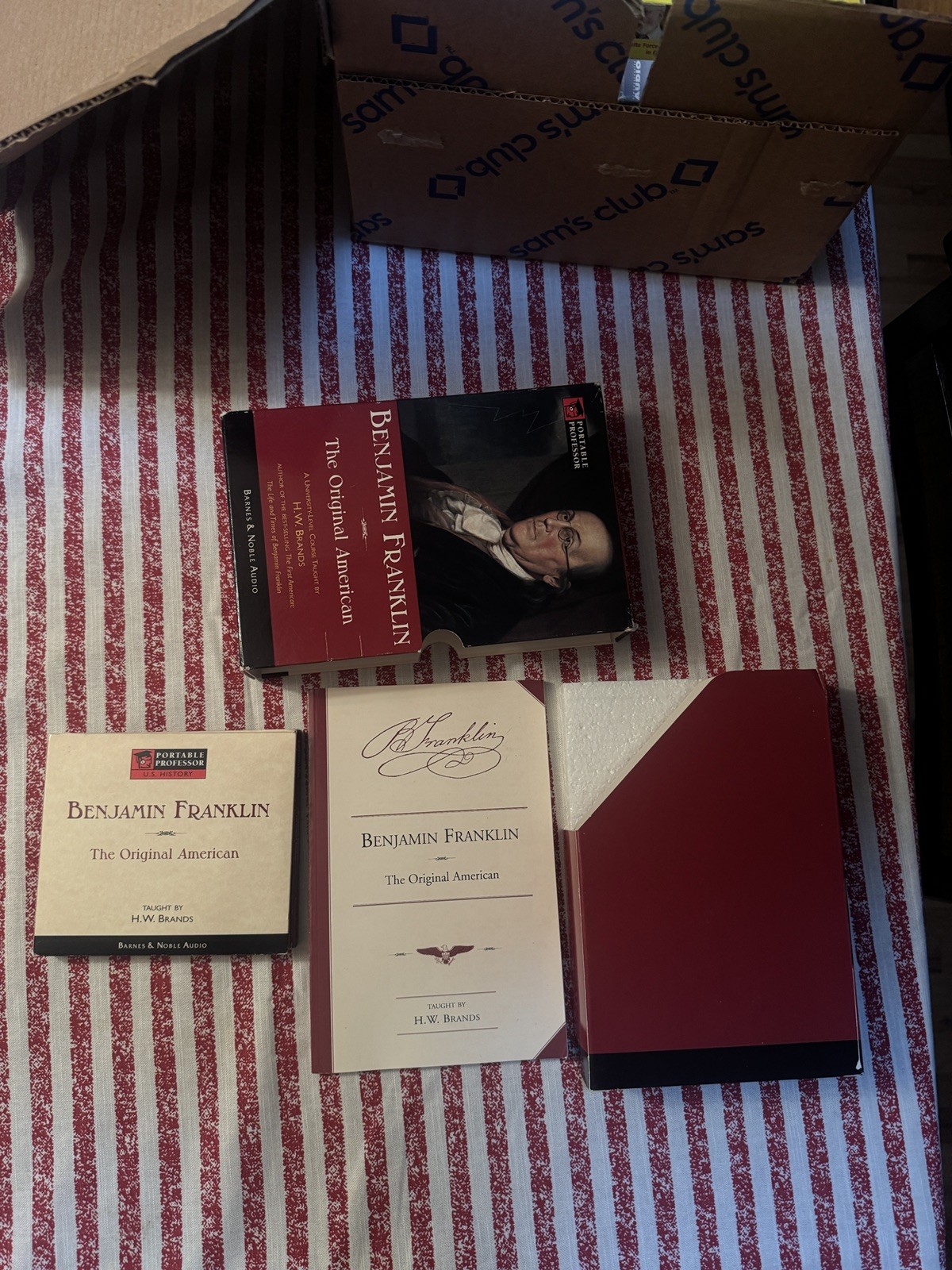 Benjamin Franklin The Original American HW Brands Portable Professor 8 CDs