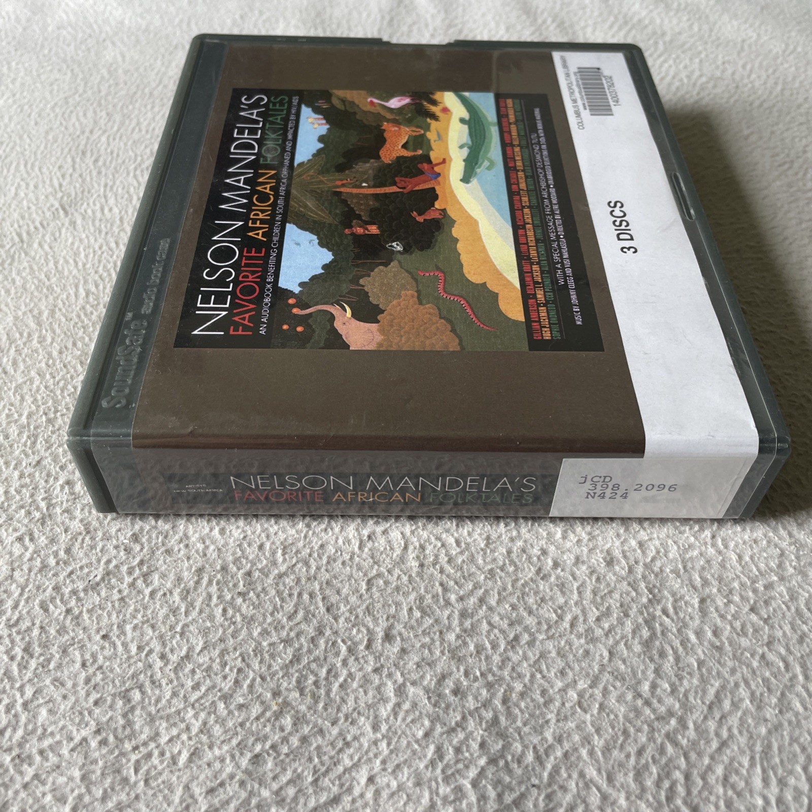 [Ex-Library] Nelson Mandela’s Favourite African Folktales Audiobook on 3 CDs