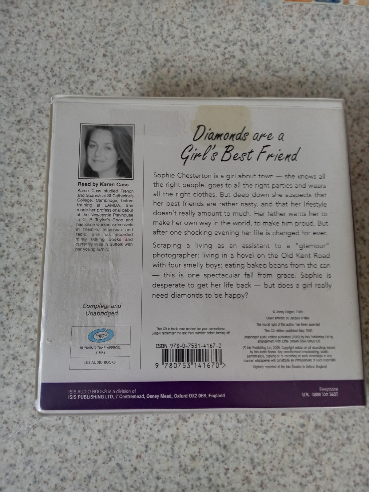 jenny colgan diamonds are a girls best friend audio book cd ISIS 2009 karen cass