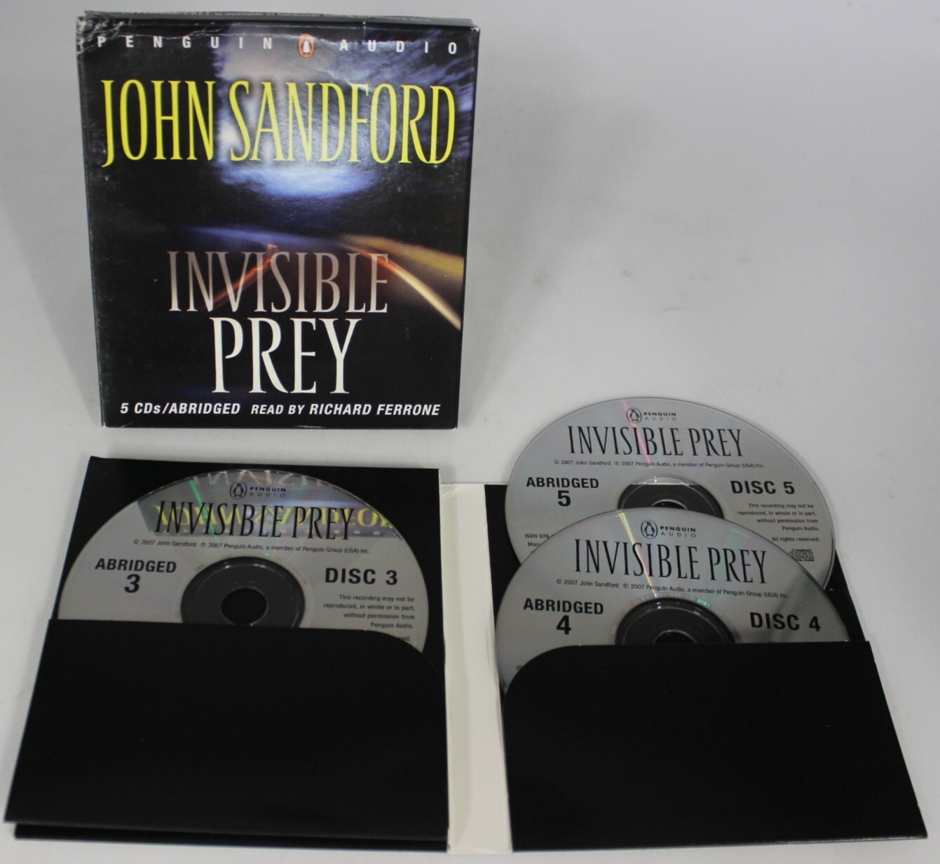 Invisible Prey by John Sandford 5 CDs Abridged Approx 6 Hrs Thriller Suspense