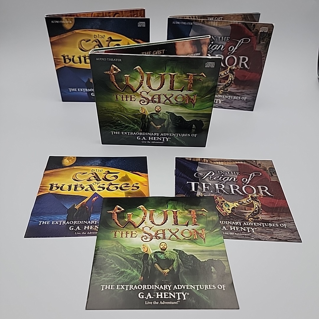 (3) Extraordinary Adventures G.A. Henty Audiobook Cd Sets Cat , Reign , Wulf