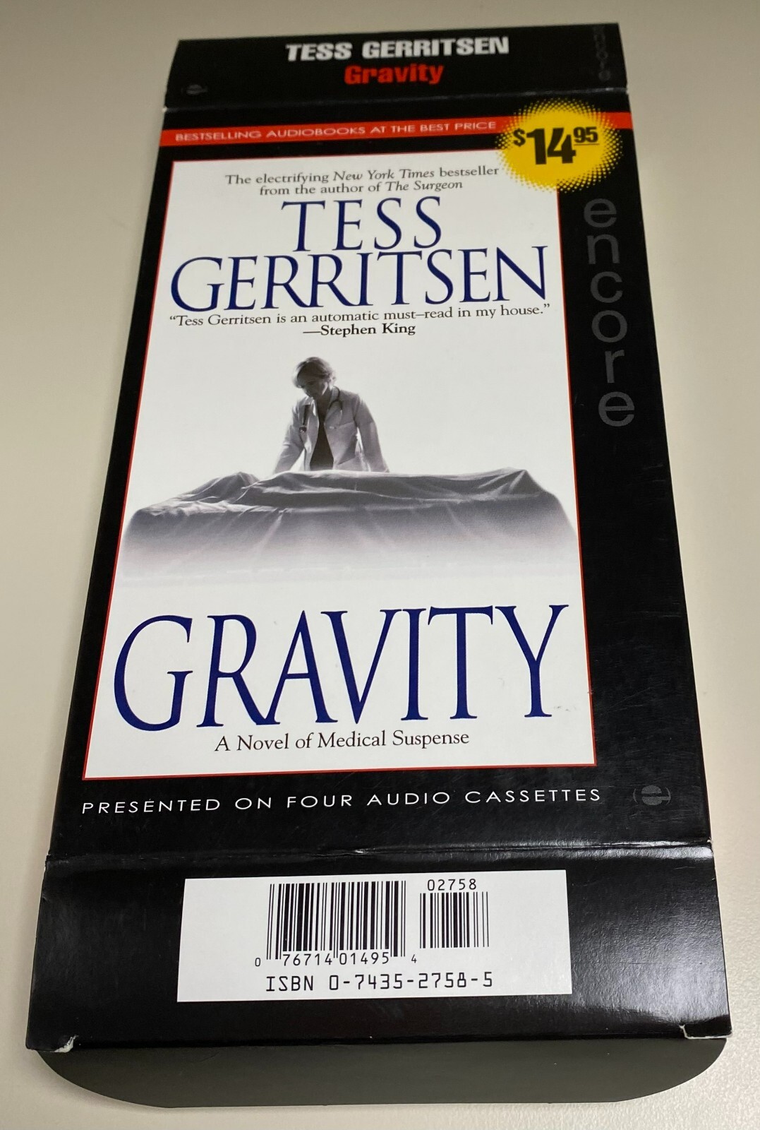 Gravity by Tess Gerritsen Audiobook Cassettes Abridged