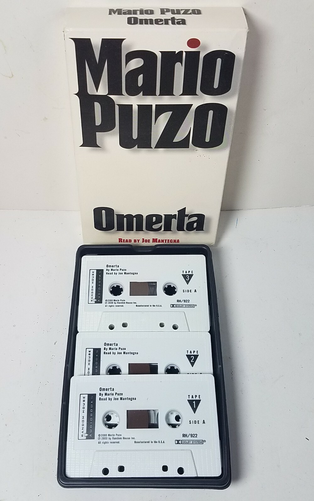OMERTA by Mario Puzo Audio Book (3 Cassette Tapes — 5 Hours) Landmark Mafia
