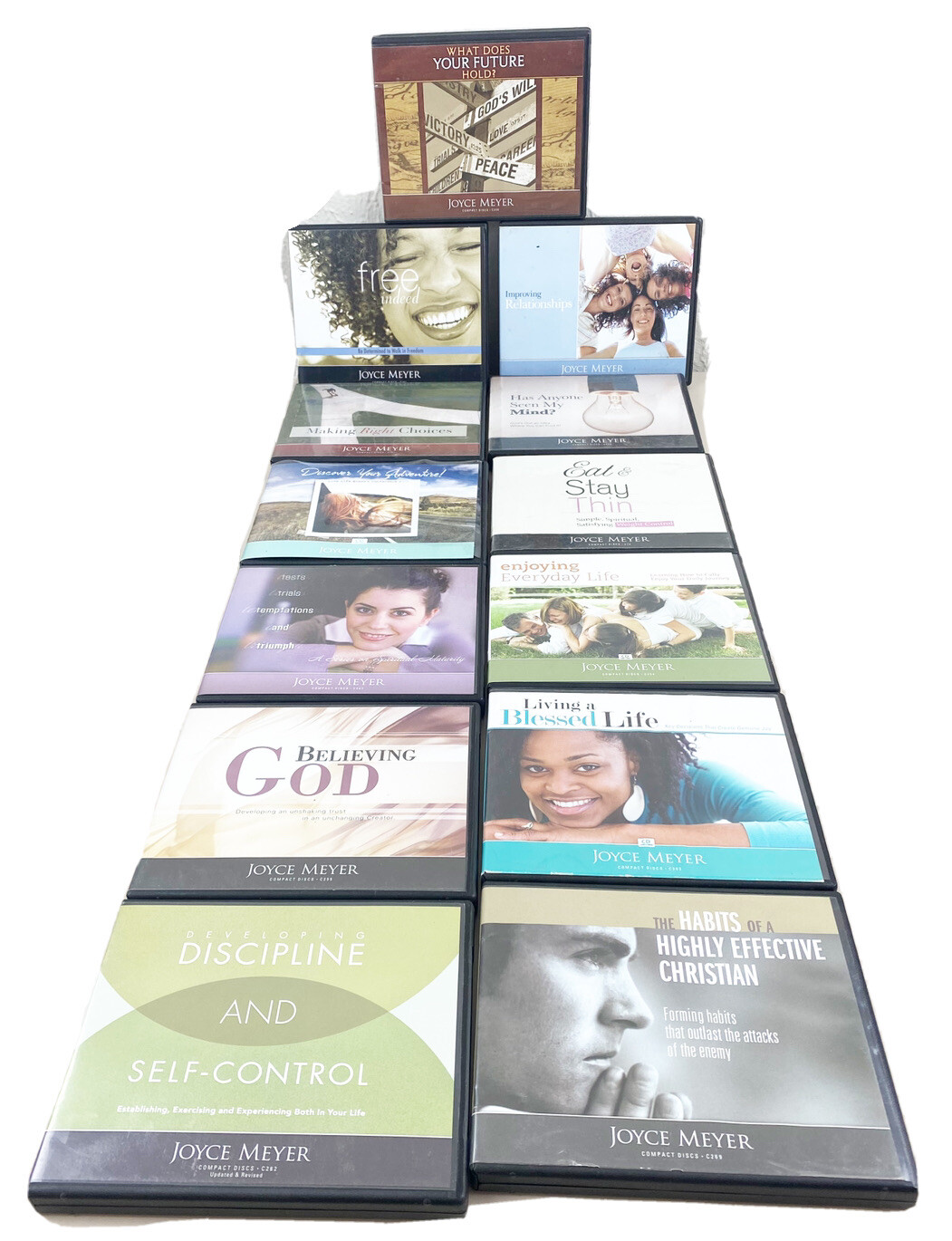 Joyce Meyer (Lot Of 13) CD Audiobooks Christian Speaker Healthy Living God EUC