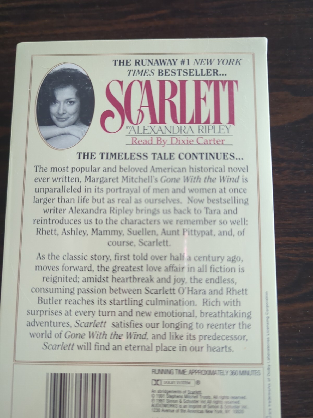 Scarlett, Audio Book, 1991, Sealed, Alexandra Ripley, Simon & Schuster