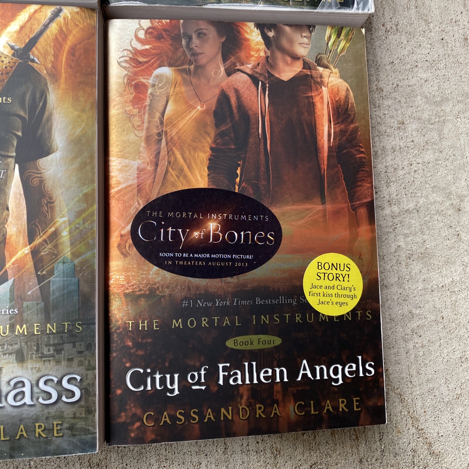 The Mortal Instruments 4 SET BOX City of BONES; ASHES; GLASS; FALLEN ANGELS Used