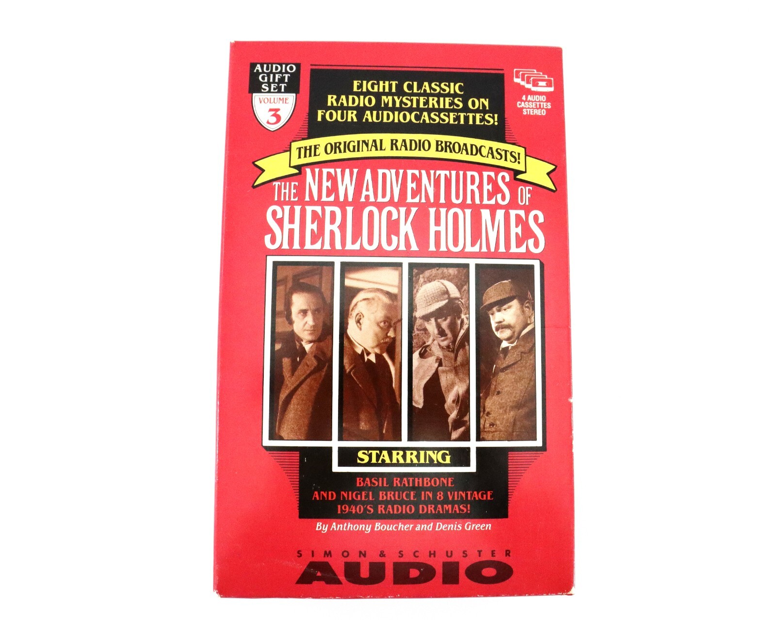 NEW ADVENTURES OF SHELOCK HOLMES Volume3 Audio Cassette Gift Set Radio Broadcast