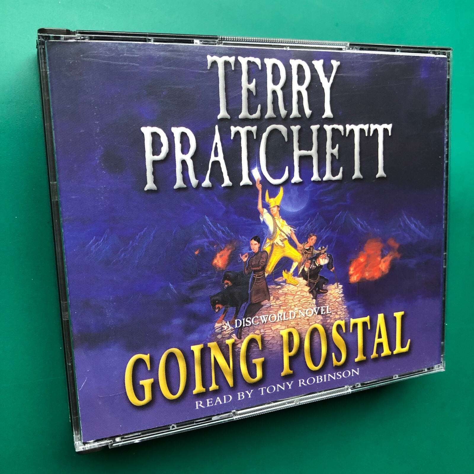 Terry Pratchett GOING POSTAL Fantasy Audiobook 5x CD Discworld Tony Robinson VG+