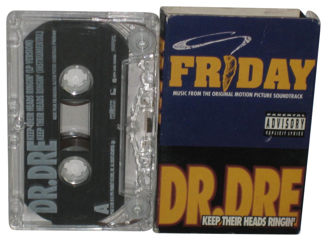 Friday Motion Picture Soundtrack Keep Their Heads Ringin’ Dr. Dre Cassette Tape