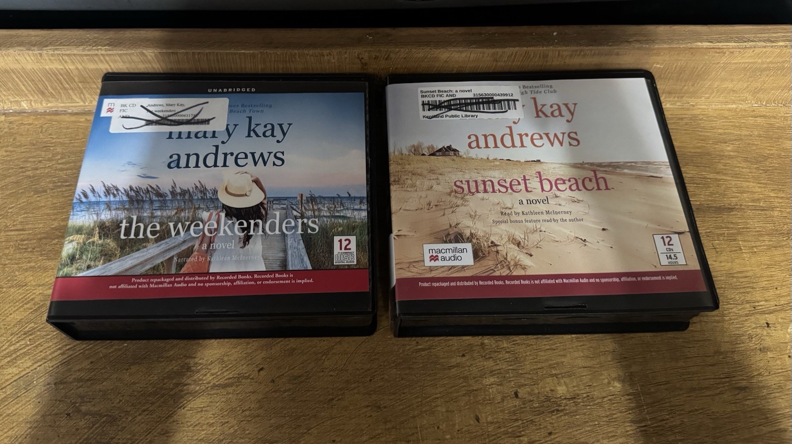Lot of 2 Mary Kay Andrews Audiobook CD’s Sets The Weekenders Sunset Beach