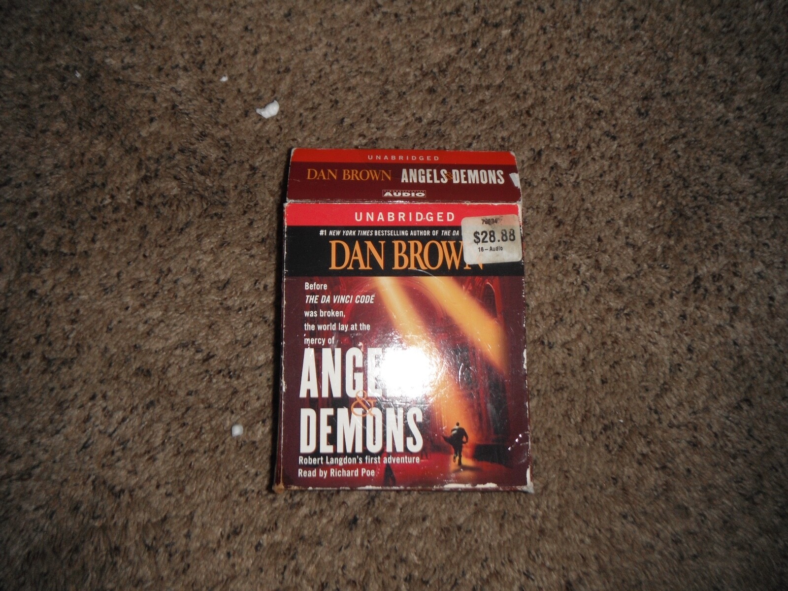 Angels and Demons by Dan Brown (DaVinci Code author) 15 CD audiobook