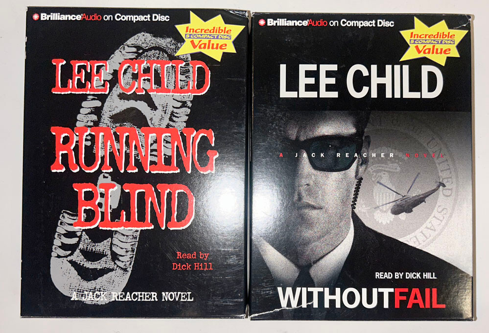 Lee Child Jack Reacher Running Blind & Without Fail Audiobooks On 10 CDs. Cool!