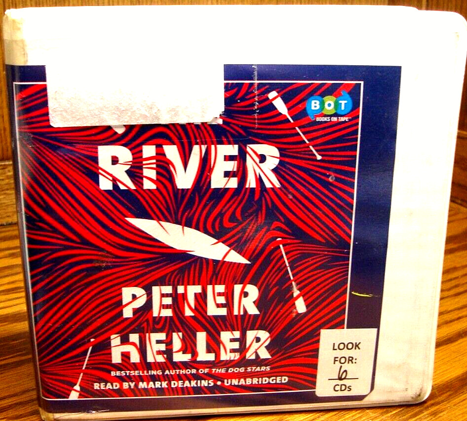 AUDIOBOOK CD~The River~by Peter Heller~Unabridged~Ex-Library`6 CDs/7.5 hrs i16