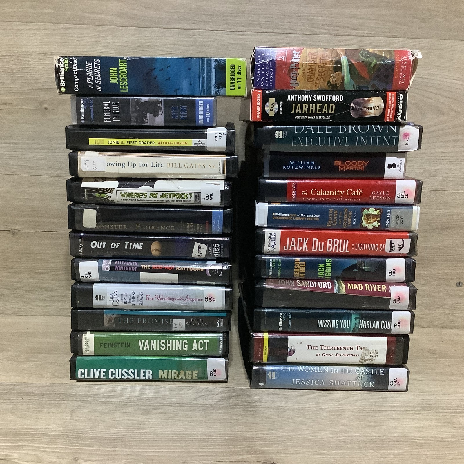 Audiobook Lot Of 24 RANDOM Mystery Crime Apocalyptic Fantasy More! 1-HarryPotter
