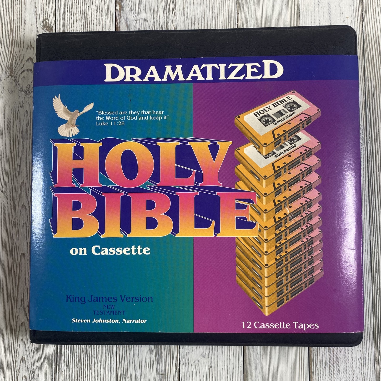 Dramatized Holy Bible New Testament King James Version 12 Cassette Tapes Steven