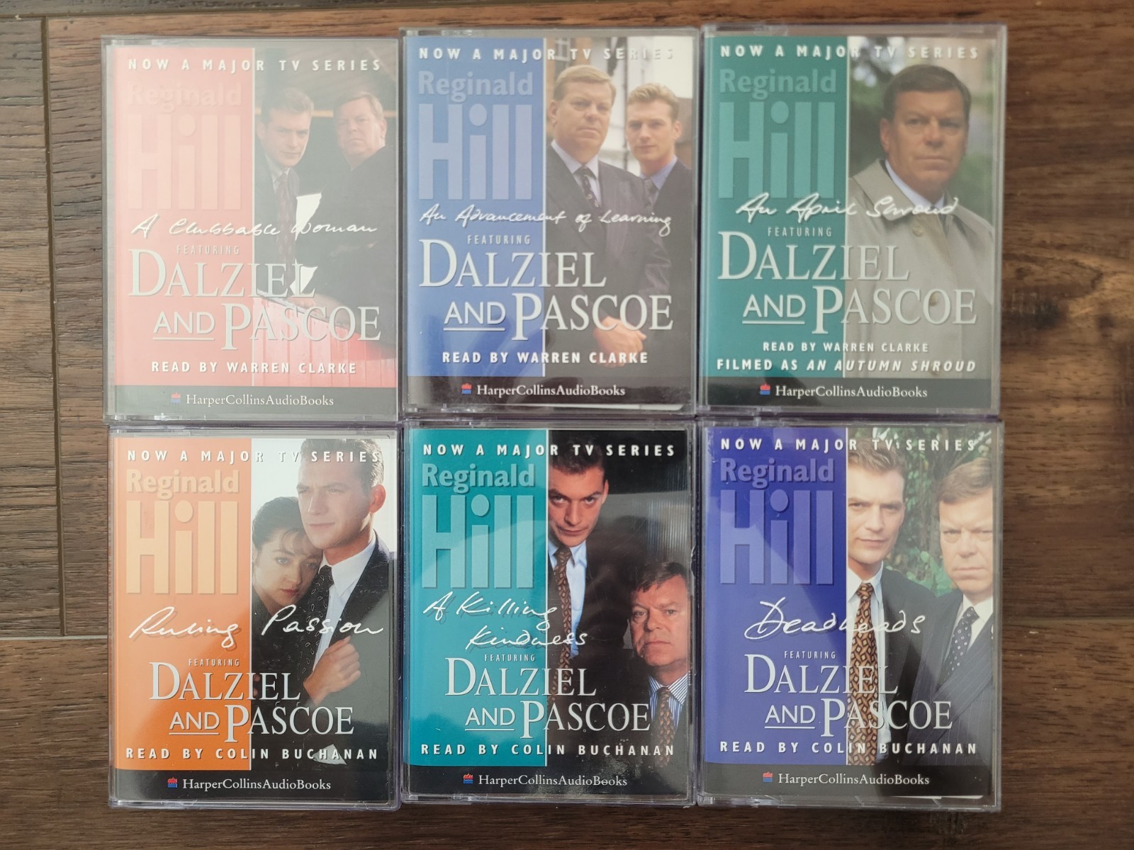 Six DALZIEL AND PASCOE Mysteries By Reginald Hill (Audio Cassette) TV Tie In!