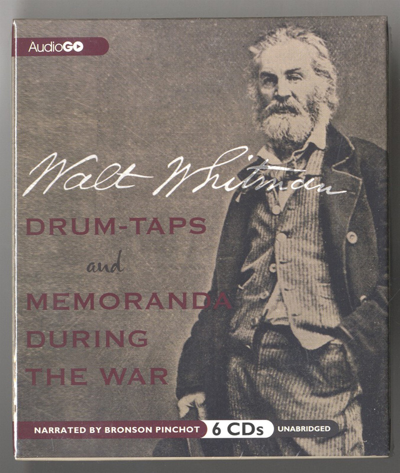 DRUM-TAPS & MEMORANDA DURING THE WAR, Walt Whitman, Civil War, Bronson Pinchot