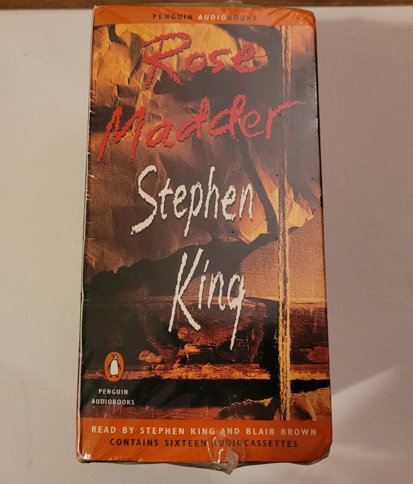 Stephen King ROSE MADDER 1995 Penguin Audio Book 16 Cassette Tapes New Sealed