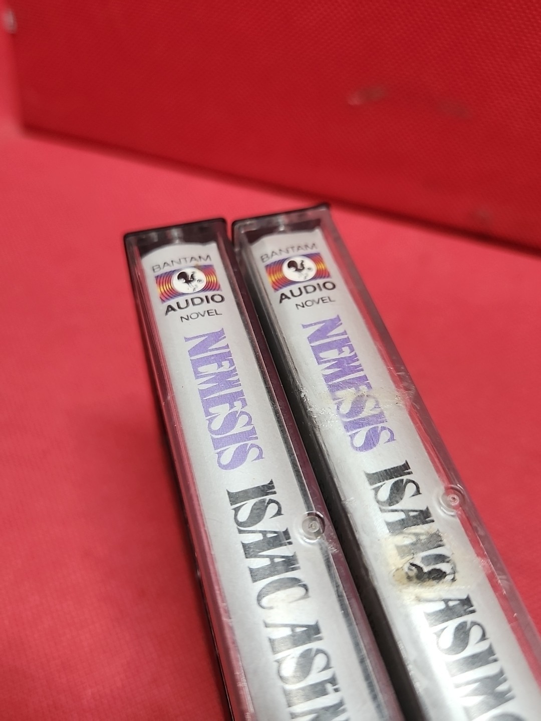 1990 Sci Fi Audio Book 2 Cassettes Nemesis :Isaac Asimov Peter MacNicol Narrates