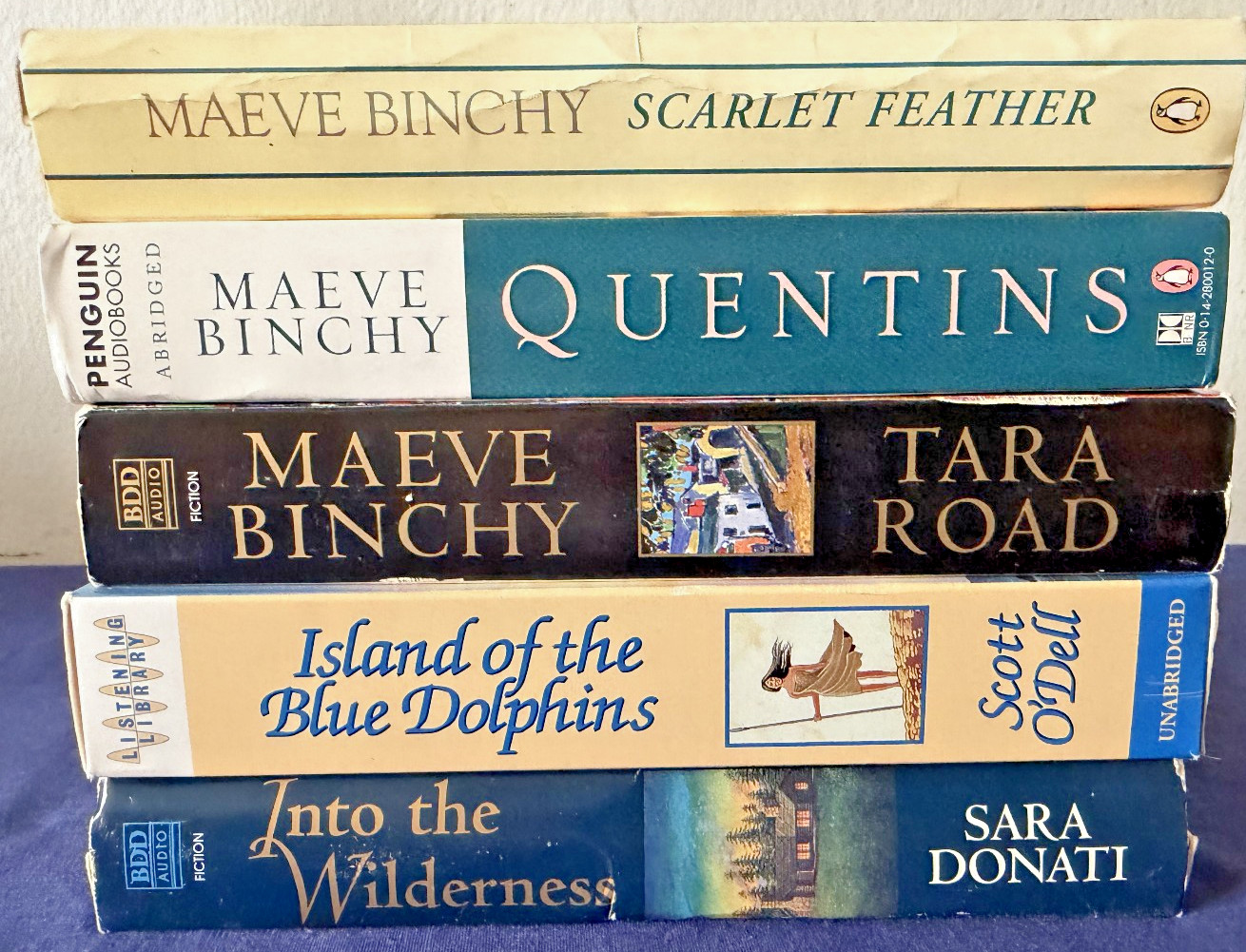 (lot of 5) Audio Book Cassette Tape Maeve Binchy (x3) Sara Donati, Scott O’Dell