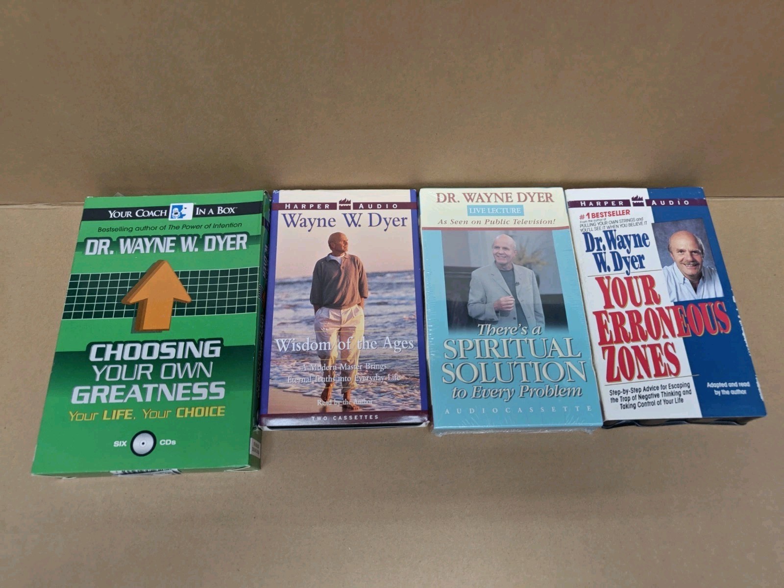 Lots Of 4 Dr. Wayne W. Dyer AUDIO CD And Cassette Tape (4-4-2)