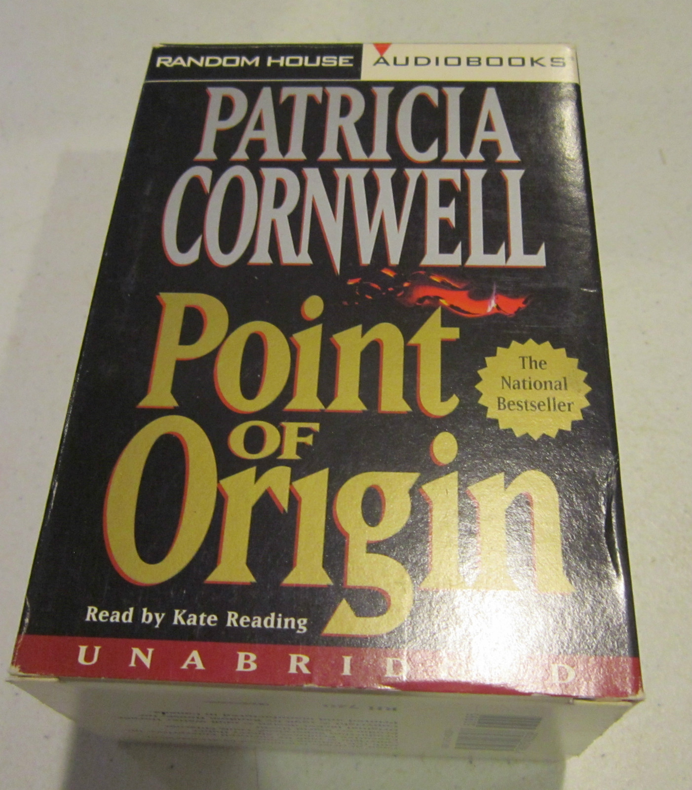 POINT OF ORIGIN by Patricia Cornwell -audiobook 1998 -8 cassettes 11 hrs — EC