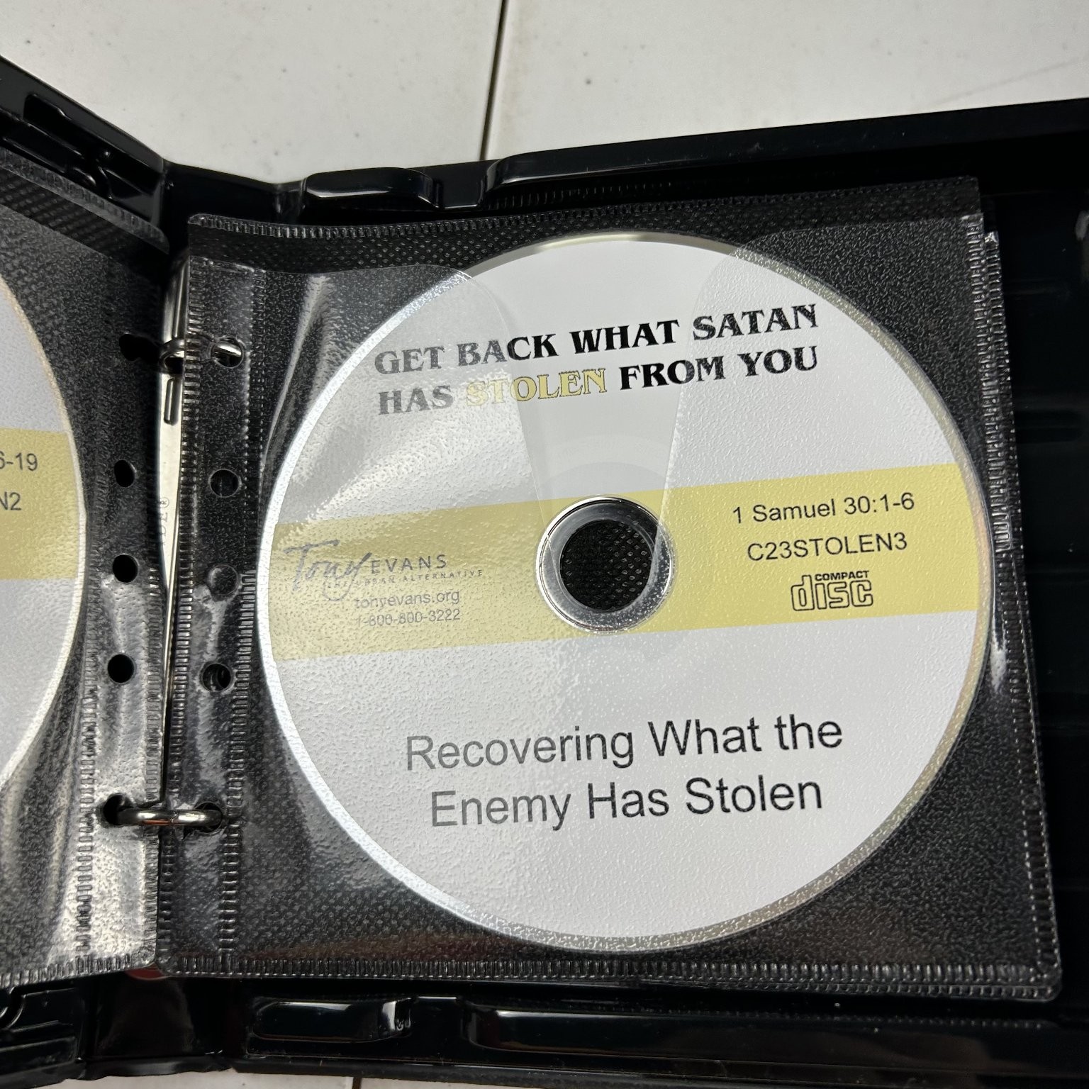 Get Back What Satan Has Stolen by Tony Evans Audiobook CDs 8 Discs
