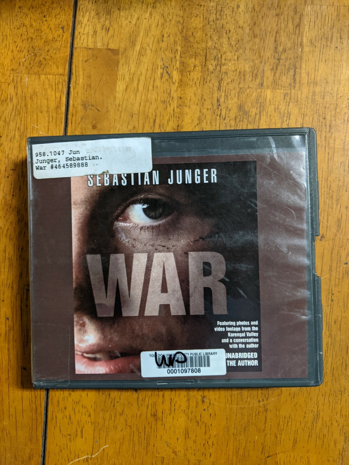 Shelf162E Audiobook~ WAR UNABRIDGED BY SEBASTIAN JUNGER